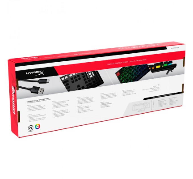 HyperX Клавіатура HyperX Alloy Origins PBT HX Aqua (639N5AA)