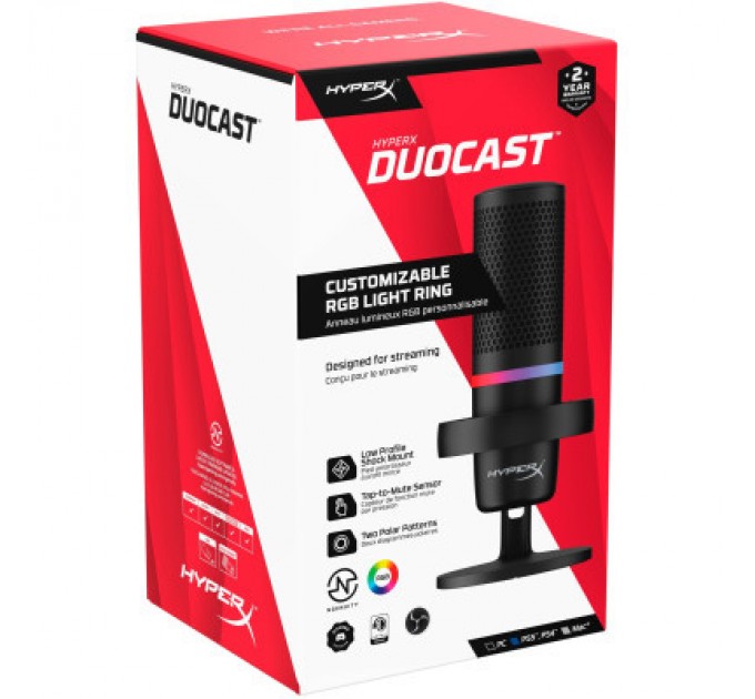 HyperX Мікрофон HyperX DuoCast Black (4P5E2AA)