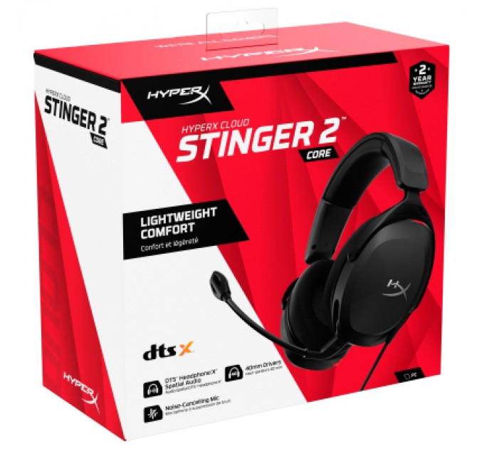 HyperX Навушники HyperX Cloud Stinger 2 Core Wired Black (683L9AA)