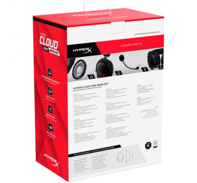 HyperX Навушники HyperX Cloud Core Wireless Black (4P5D5AA)
