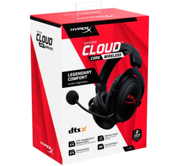 HyperX Навушники HyperX Cloud Core Wireless Black (4P5D5AA)