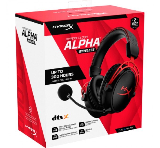 HyperX Навушники HyperX Cloud Alpha Wireless Black (4P5D4AA)