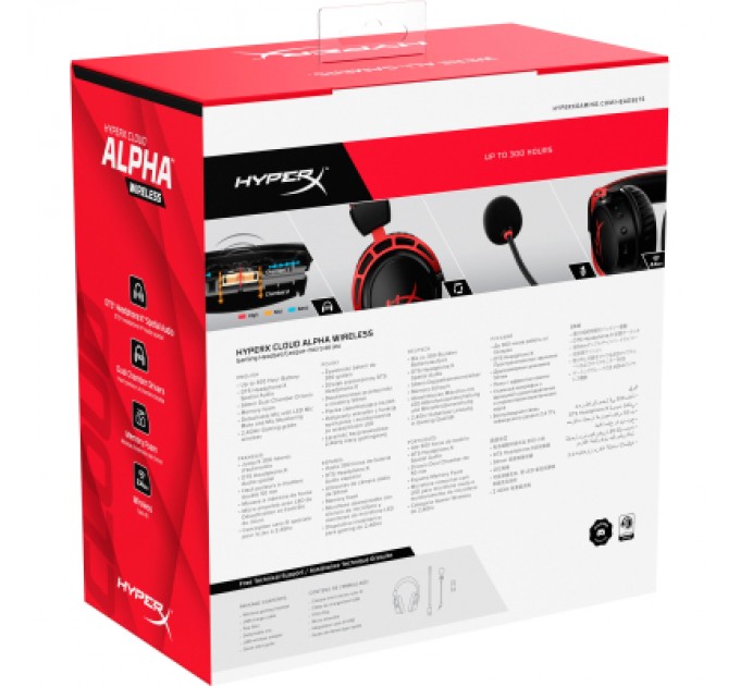 HyperX Навушники HyperX Cloud Alpha Wireless Black (4P5D4AA)