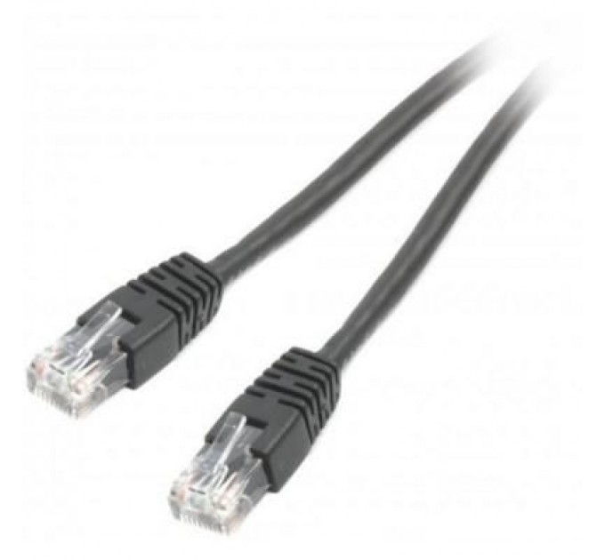 Cablexpert Патч-корд 0.5м UTP cat 6 CCA black Cablexpert (PP6U-0.5M/BK)