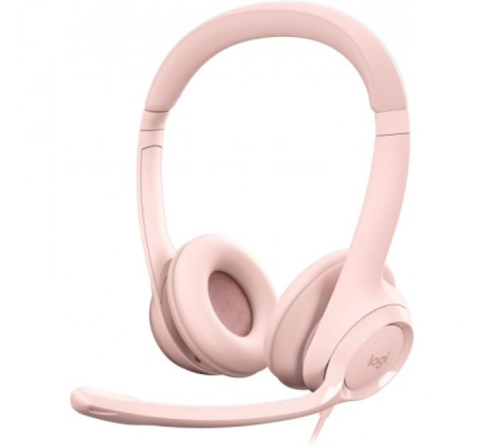 Logitech Навушники Logitech H390 USB Rose (981-001281)