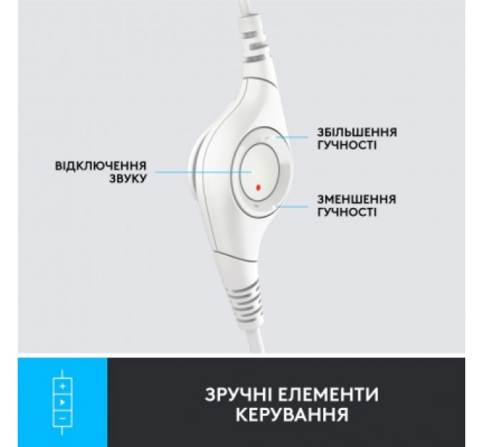 Logitech Навушники Logitech H390 USB White (981-001286)