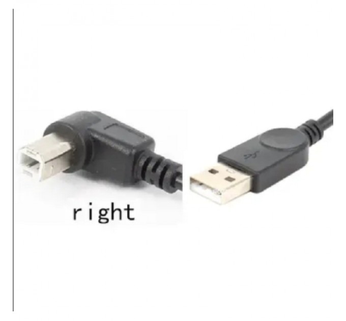 Value Кабель для принтера USB 2.0 AM/BM 1.0m 90 right Value (S0672)