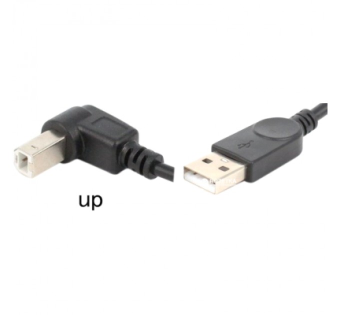 Value Кабель для принтера USB 2.0 AM/BM 1.0m 90 up Value (S0754)