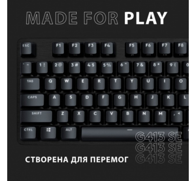 Logitech Клавіатура Logitech G413 SE Mechanical Tactile Switch USB UA Black (920-010437)