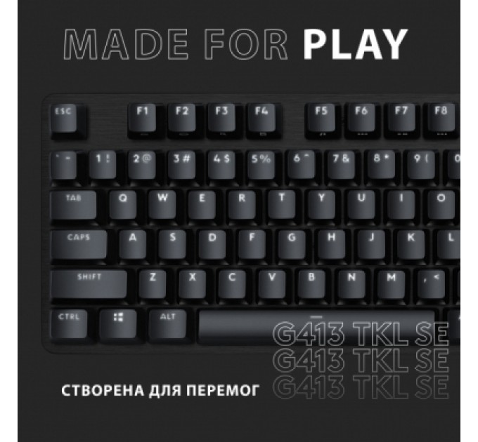 Logitech Клавіатура Logitech G413 TKL SE Mechanical Tactile Switch USB UA Black (920-010446)
