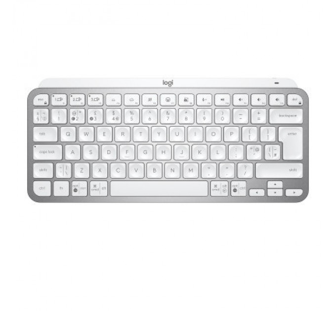 Logitech Клавіатура Logitech MX Keys Mini Wireless Illuminated UA Pale Grey (920-010499)