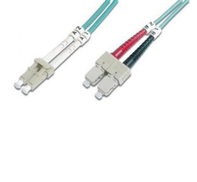 Digitus Оптичний патчкорд Digitus LC/UPC-SC/UPC,50/125,OM3,duplex,2m (DK-2532-02/3)