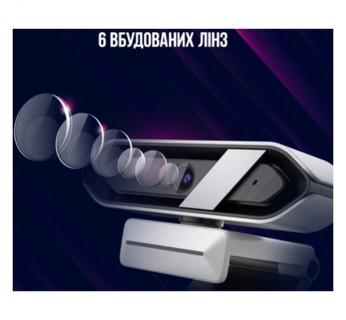 Lorgar Веб-камера Lorgar Rapax 701 Streaming 2K Pink (LRG-SC701PK)