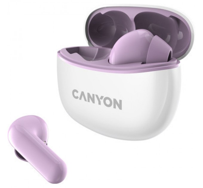 Canyon Навушники Canyon TWS-5 Purple (CNS-TWS5PU)