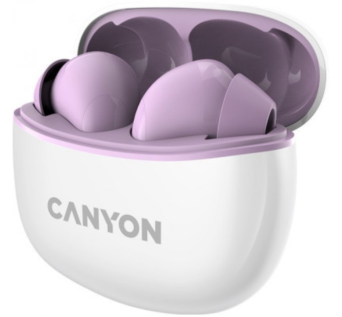 Canyon Навушники Canyon TWS-5 Purple (CNS-TWS5PU)