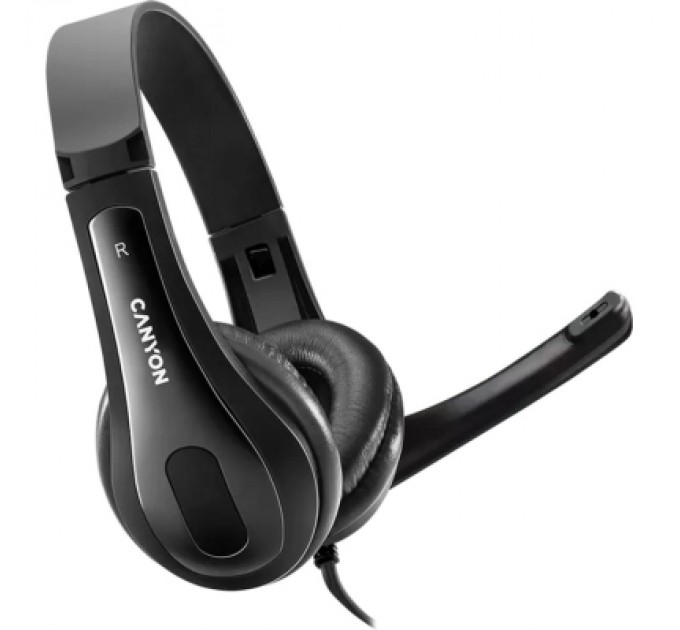 Canyon Навушники Canyon CHSU-1 USB Black (CNS-CHSU1B)