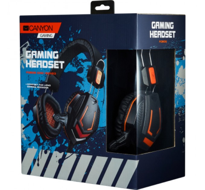 Canyon Навушники Canyon Fobos GH-3A Black-Orange (CND-SGHS3A)