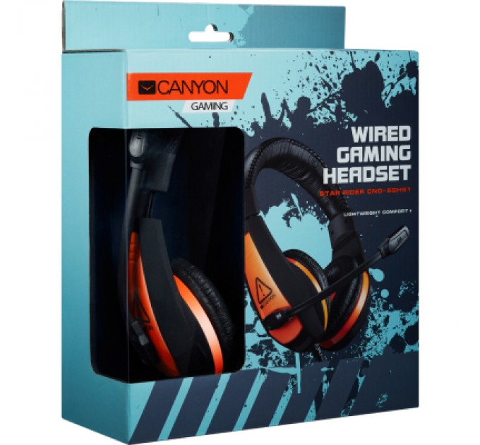 Canyon Навушники Canyon Star Raider GH-1A Black-Orange (CND-SGHS1A)