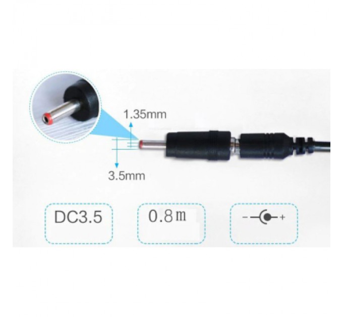 Dynamode Кабель живлення USB 5V to DC 9V/12V 5.5*2.1/3,5*1,35 mm Dynamode (KWS-912V)