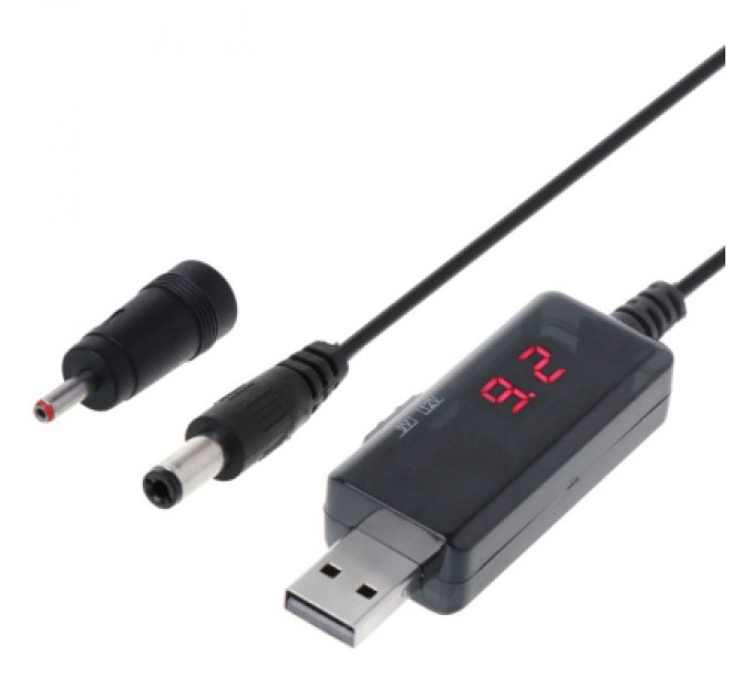 Dynamode Кабель живлення USB 5V to DC 9V/12V 5.5*2.1/3,5*1,35 mm Dynamode (KWS-912V)