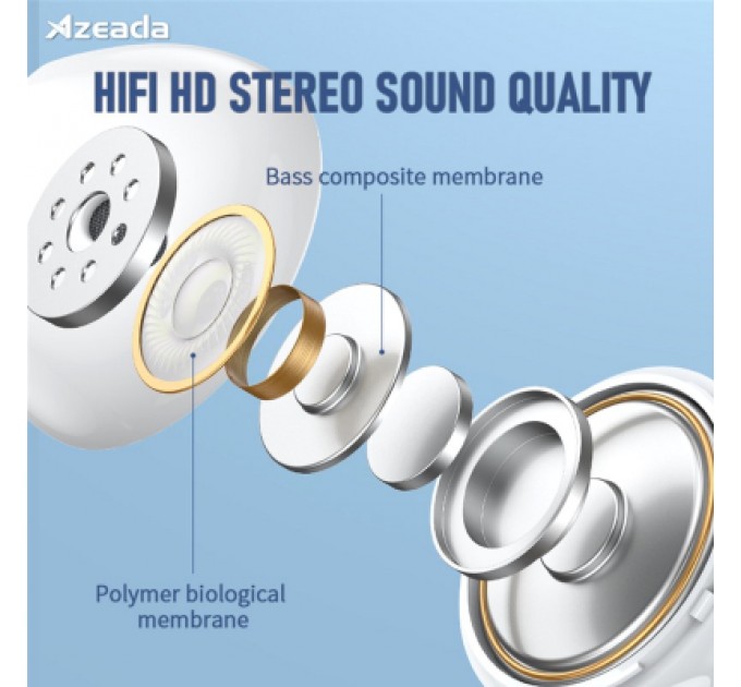 Proda Навушники Proda Azeada Lingcon 4th Mini TWS BT-112 White (PRD-BT112WT)