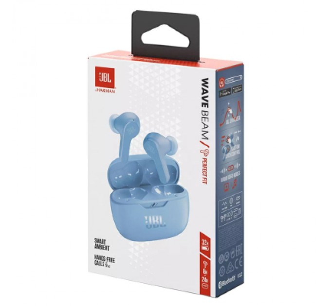 JBL Навушники JBL Wave Beam TWS Blue (JBLWBEAMBLU)