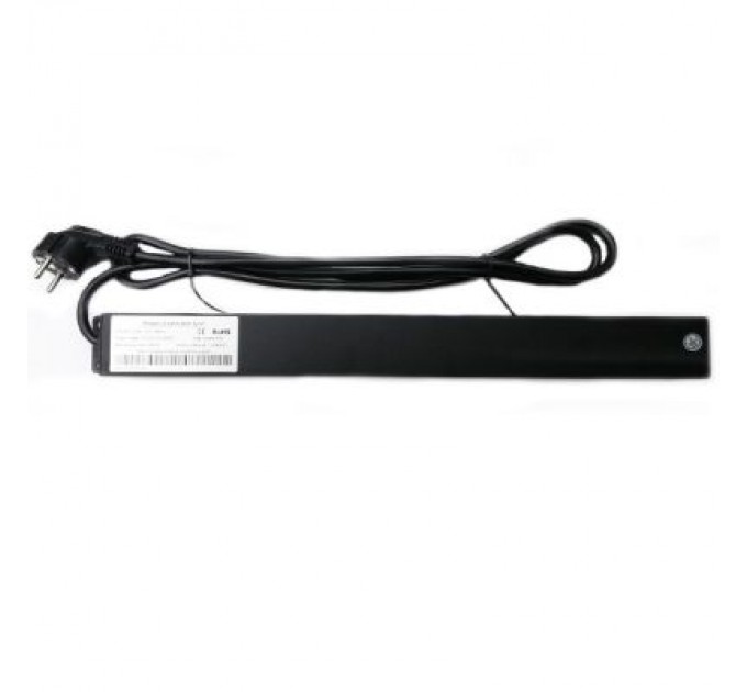 Eserver Силовий блок Eserver 19" 9 розеток, кабель 1.8м, алюм. корпус PDU 220В, 16А (WT-2261A-GER-9WAY)