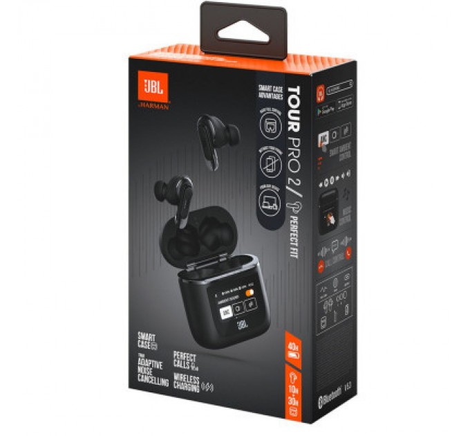 JBL Навушники JBL Tour Pro 2 TWS Black (JBLTOURPRO2BLK)