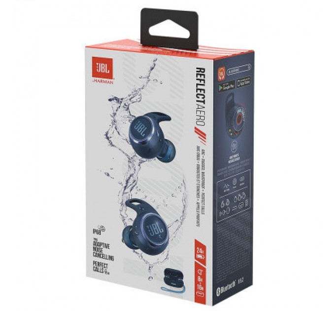 JBL Навушники JBL Reflect Aero TWS Blue (JBLREFLECTAEROBLU)