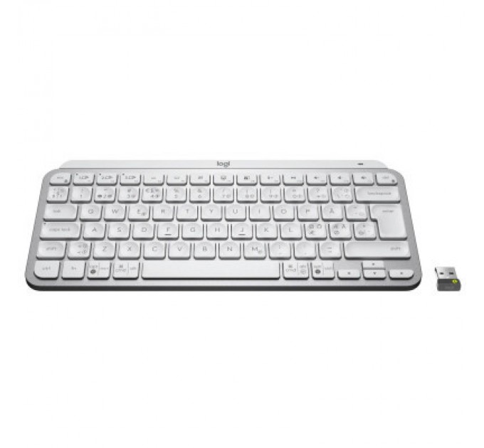 Logitech Клавіатура Logitech MX Keys Mini For Business Wireless Illuminated UA Pale Grey (920-010609)