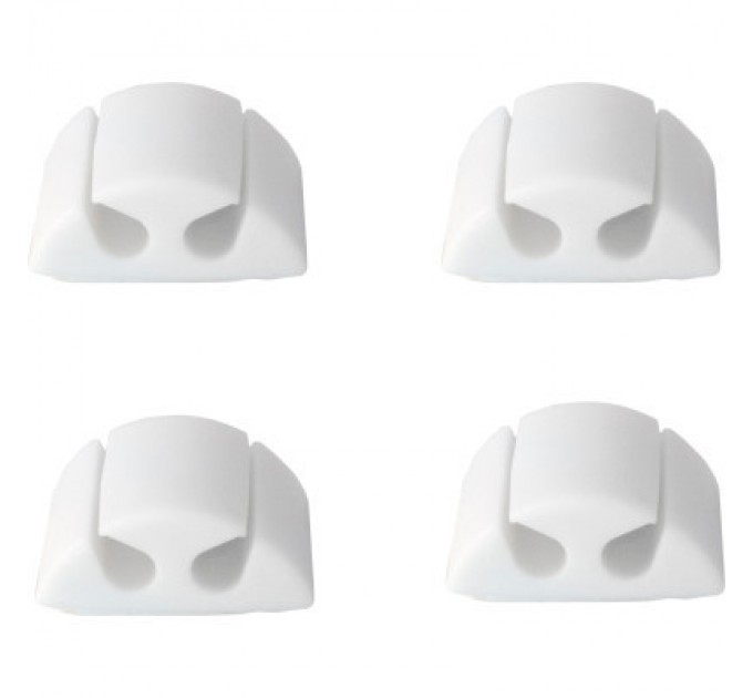 Extradigital Тримач для кабелю Extradigital CC-966 Cable Clips, White (KBC1883)