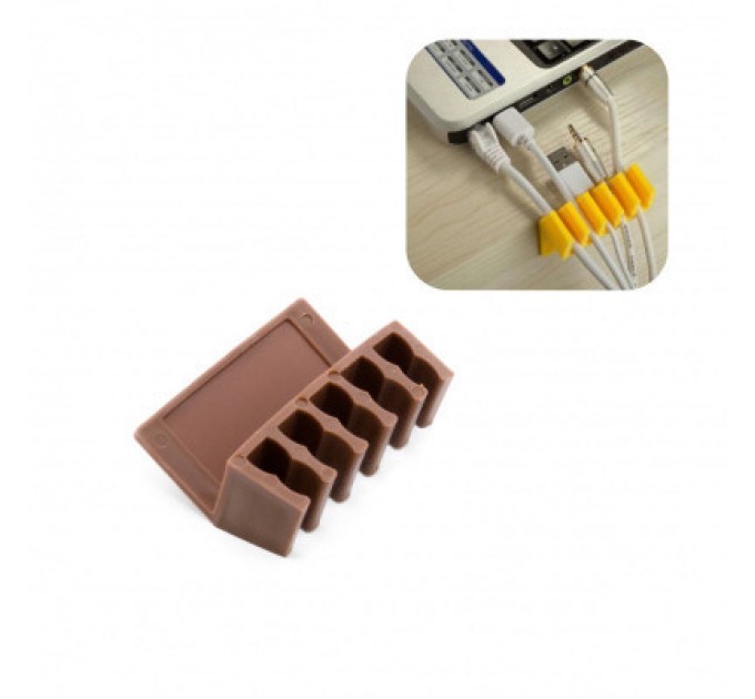 Extradigital Тримач для кабелю Extradigital CC-902 Cable Clips, Brown (KBC1707)