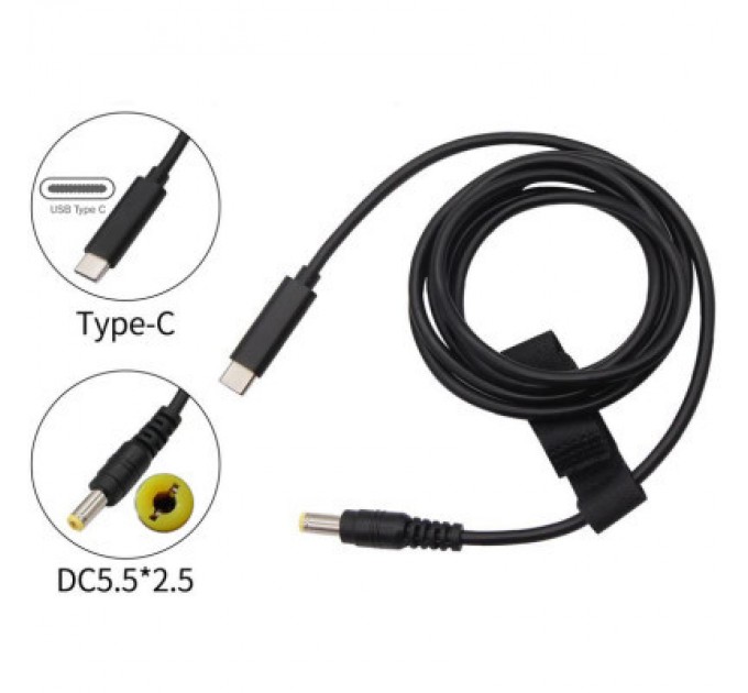 XoKo Кабель живлення USB Type-C to DC-5.5-2.5 XoKo (XK-DC5525)