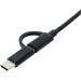 XoKo Перехідник OTG AC-150 2in1 USB 3.0 - MicroUSB USB Type-C Black XoKo (AC-150-BK)