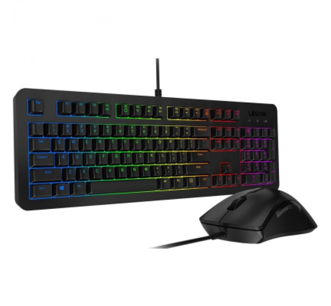 Lenovo Комплект Lenovo Legion KM300 RGB UA USB Black (GX31L16652)
