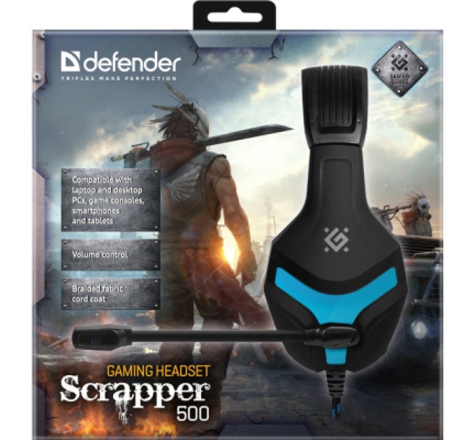 Defender Навушники Defender Scrapper 500 Blue-Black (64501)