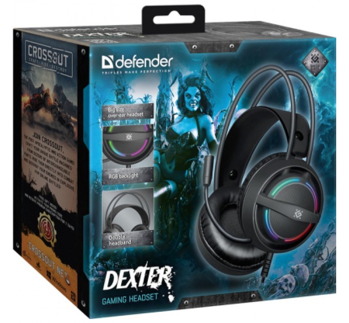 Defender Навушники Defender Dexter RGB Black (64595)