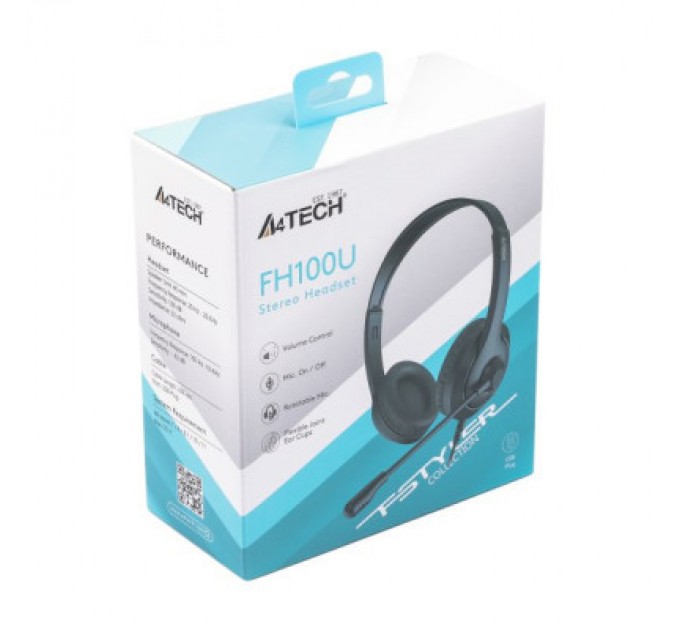 A4Tech Навушники A4Tech FH100U Stone Black