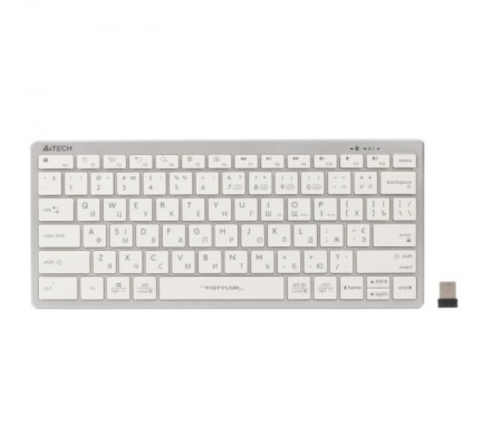 A4Tech Клавіатура A4Tech FBX51C Wireless/Bluetooth White (FBX51C White)