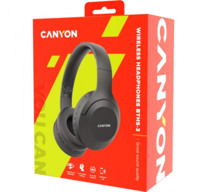 Canyon Навушники Canyon BTHS-3 Dark Grey (CNS-CBTHS3DG)