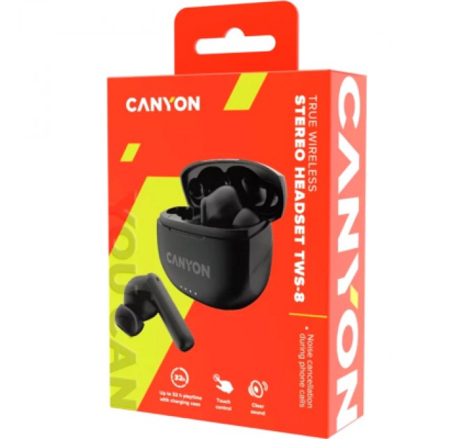 Canyon Навушники Canyon TWS-8 Black (CNS-TWS8B)