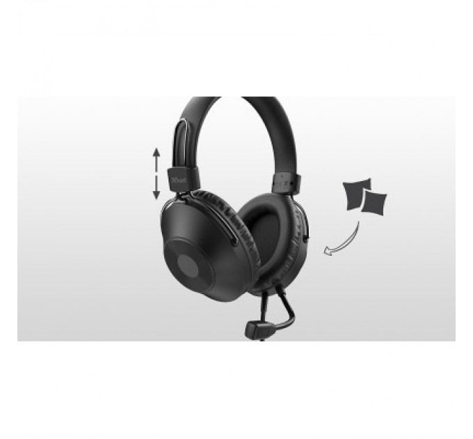 Trust Навушники Trust Zaru USB Black (24187)