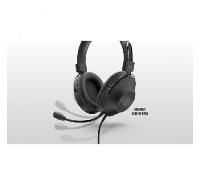 Trust Навушники Trust Zaru USB Black (24187)