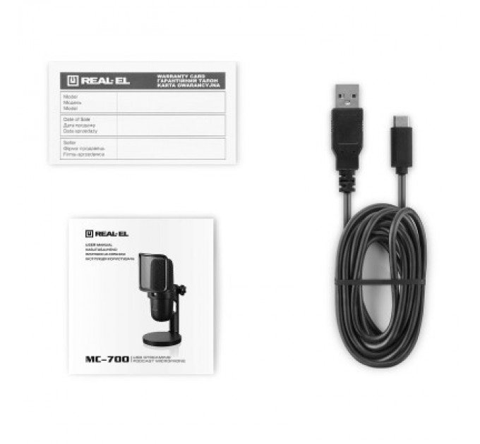 REAL-EL Мікрофон REAL-EL MC-700 Black
