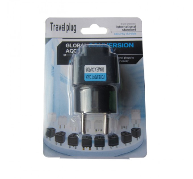 Dynamode Перехідник US/UK/AU to EU Dynamode (EU Adapter black)
