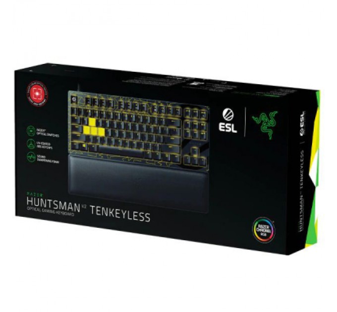 Razer Клавіатура Razer Huntsman V2 Tenkeyless Red switch ESL Ed USB Black (RZ03-03941700-R3M1)