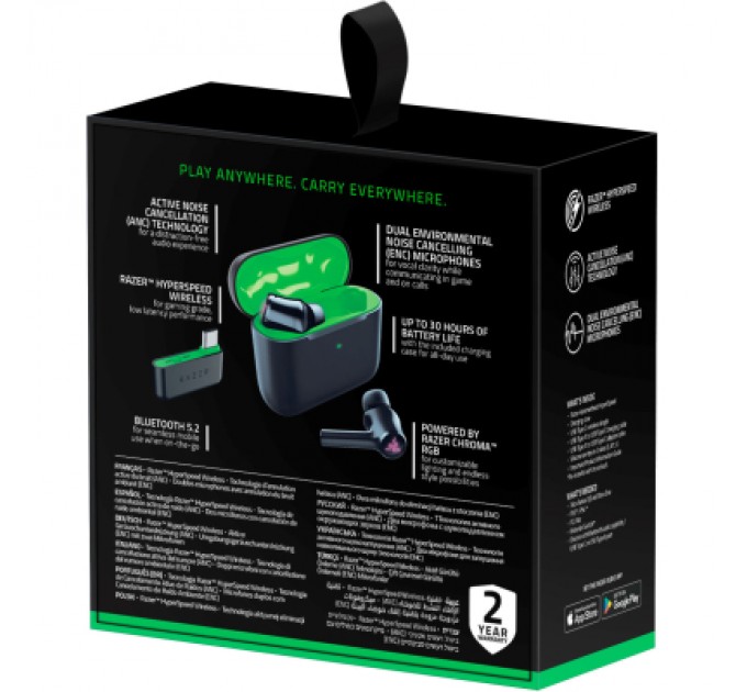 Razer Навушники Razer Hammerhead Hyperspeed (RZ12-03820200-R3G1)