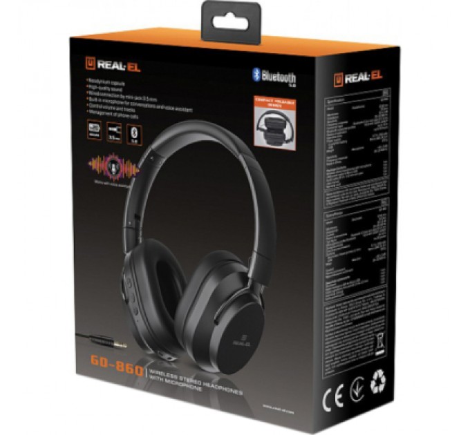 REAL-EL Навушники REAL-EL GD-860 Black