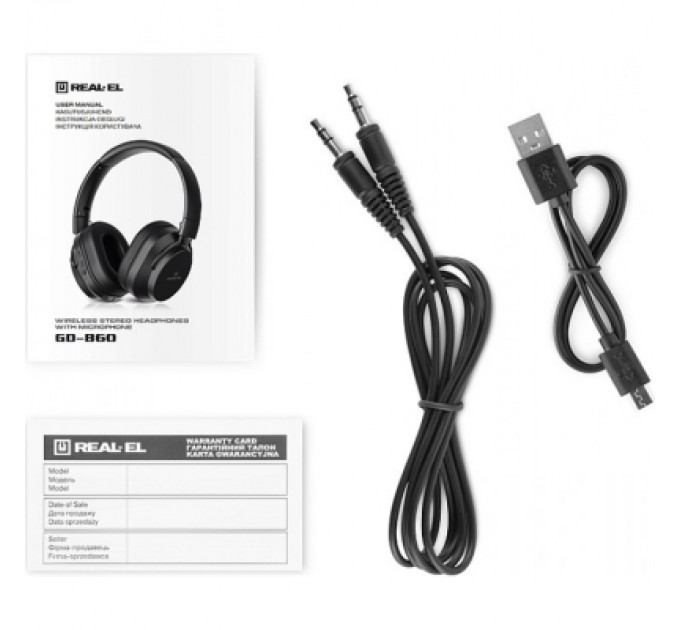 REAL-EL Навушники REAL-EL GD-860 Black