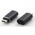 Dengos Перехідник Lightning (female) to microUSB (male) black Dengos (ADP-012)